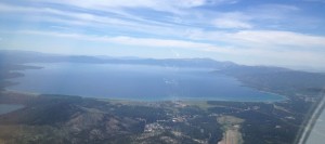 My first cross country flight to Lake Tahoe!